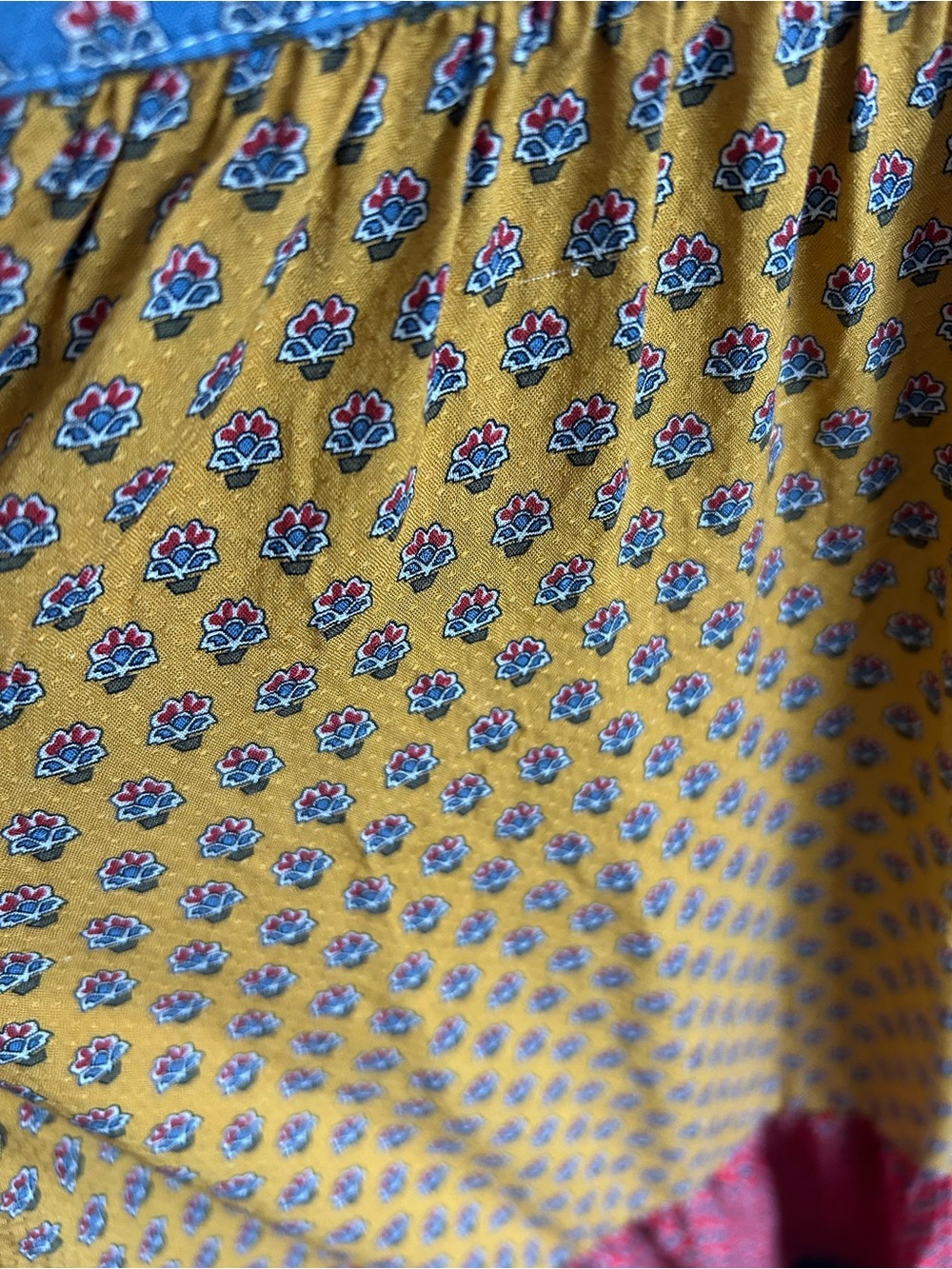 Brooks Brothers Tiered Patchwork Maxi Dress Boho Country Chic L Cottagecore - Picture 8 of 15